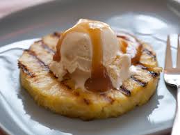 Grilled Pinapple and Brown Sugar Sauce